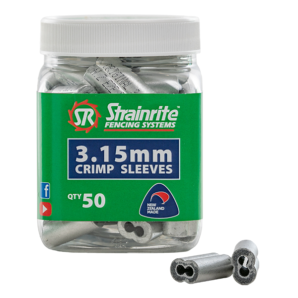 Strainrite 3.15mm Crimp Sleeve - Tub of 50