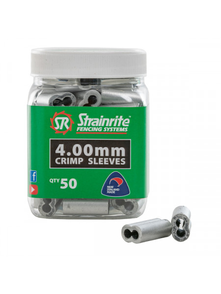 Strainrite 4.0mm Crimp Sleeve - Tub of 50