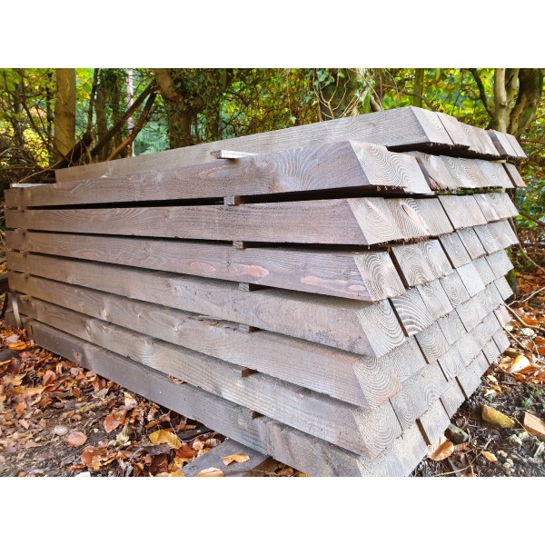 1.80m | Sawn Creosote Treated Redwood | 125 x 75mm - 1 Way Weather Top