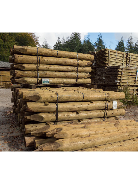 2.40m | Round Timber 15 Year Service Life Treated | 175-200mm