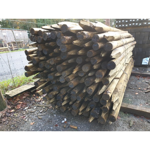 2.10m | Economy Round Timber Treated | 50-75mm