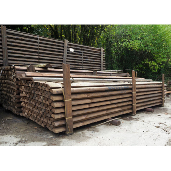 3.60m | Half Round Creosote Treated Mixed Species | 100-125mm