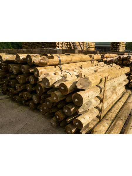 2.10m | Round Timber 15 Year Service Life Treated | 150-175mm