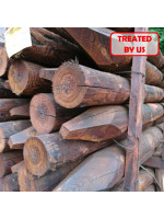 2.40m | Round Creosote Treated Redwood | 125-150mm