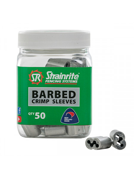 Strainrite Barbed Crimp Sleeve - Tub of 50
