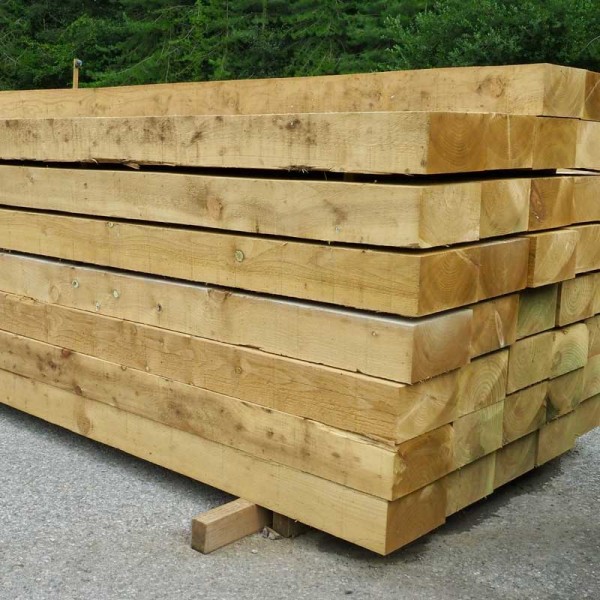 2.40m | Sawn Landscaping Sleepers Treated | 240 x 120mm
