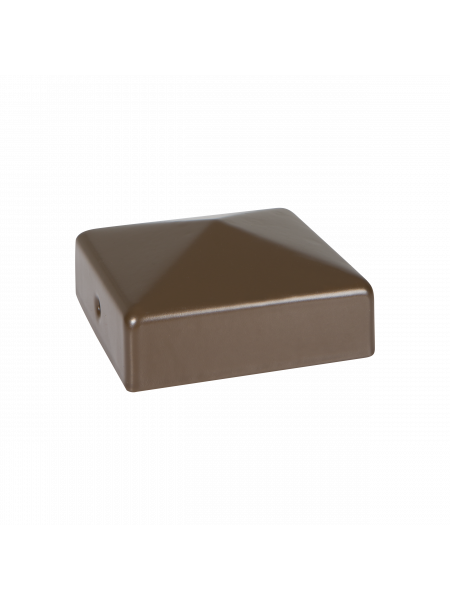 FENCEMATE DuraPost® Cap with Bracket - Sepia Brown