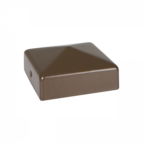 FENCEMATE DuraPost® Cap with Bracket - Sepia Brown