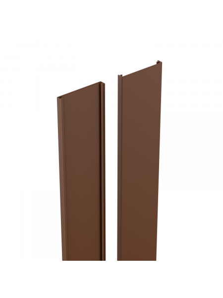 FENCEMATE DuraPost® Cover Strip & Bungs 2.1m - Sepia Brown