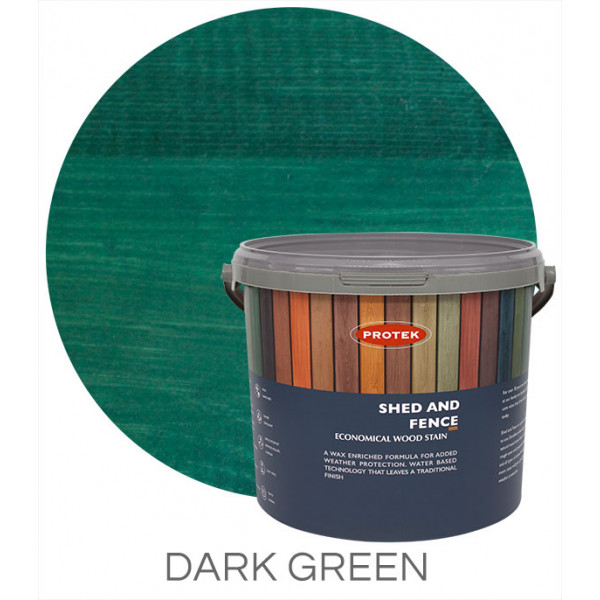 Protek Shed & Fence Dark Green 5L