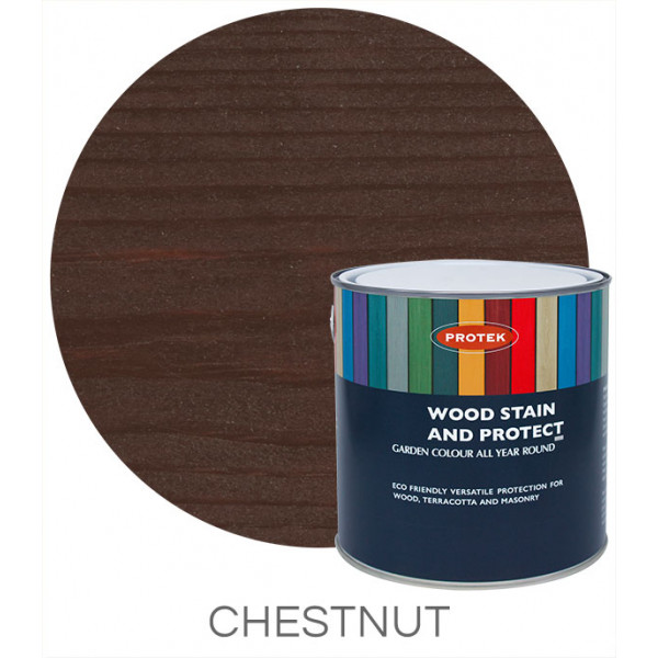 Protek Woodstain & Protect Chestnut 2.5L
