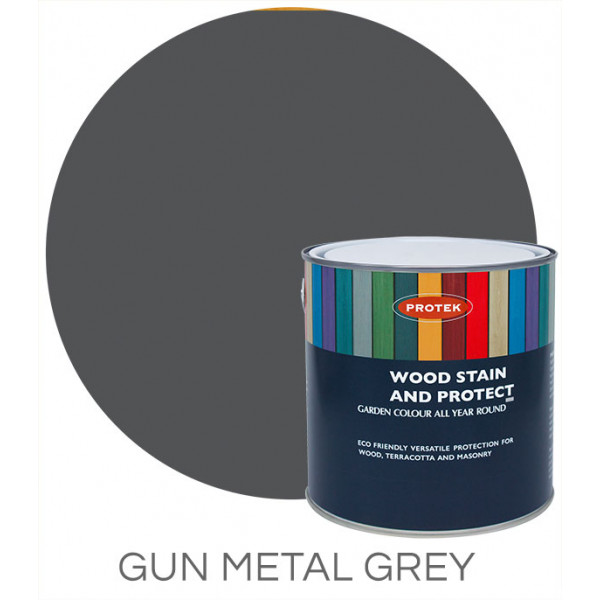 Protek Woodstain & Protect Gun Metal Grey 2.5L