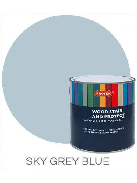 Protek Woodstain & Protect Sky Grey Blue 2.5L